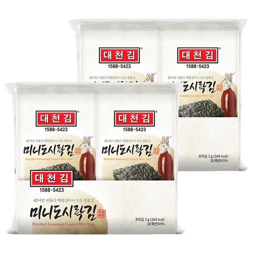 대천김 미니도시락김 G3240-K 6p