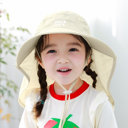 bayb 유아용 UV차단 넥커버 써니 와이드 플랩캡