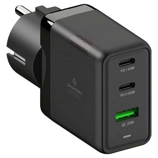 신지모루 O PD 65W GaN 3포트 초고속 접지 충전기로 빠르고 안전한 충전 경험을 누리세요