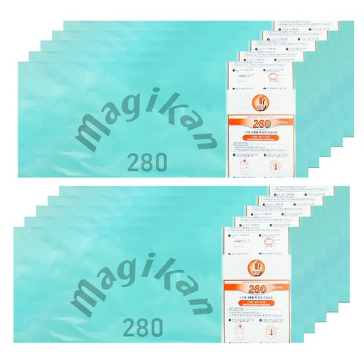MAGIKAN 280 綠色 Logo 補充尿布垃圾袋, 10個