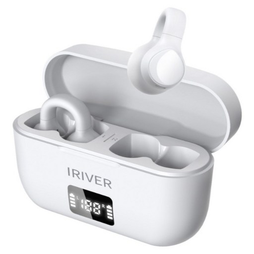 아이리버 오픈타입 무선 5.3 이어커프 블루투스 이어폰, ITWC1, WHITE