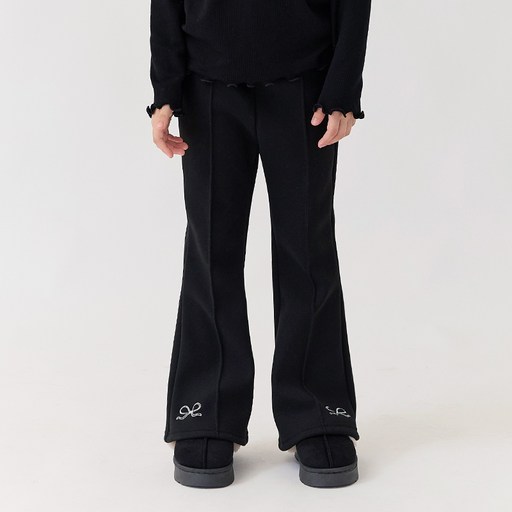 베베쥬 윈터 리본 부츠컷 팬츠 따뜻한 스타일의 겨울 필수 아이템