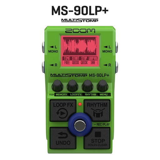 ZOOM MS-90LP+ MultiStomp 이펙터 멀티 스톰프박스 루퍼 페달 줌