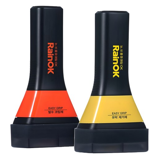 불스원 Rain OK NEW 이지그립 유막제거제 120ml + 발수코팅제 120ml 세트, 1개, 120g