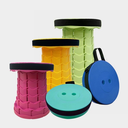 솔바스 접이식 아코디언의자 휴대용 접이식의자 방석 포함 상품, 옐로우