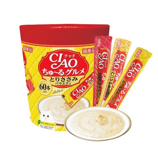 챠오츄르 고양이 구루메 버라이어티 간식 60p