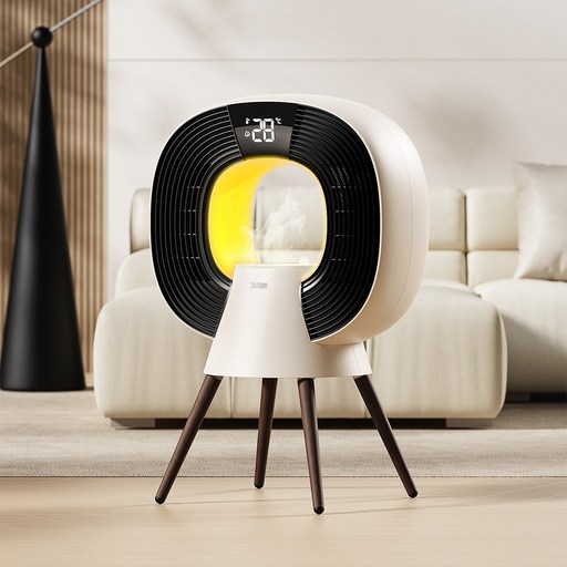 전기 온풍기 가습 불멍 인테리어 20평형 3000W  무릎담요 증정 소싱 새턴온풍기 시즌2, 새턴 가습 온풍기