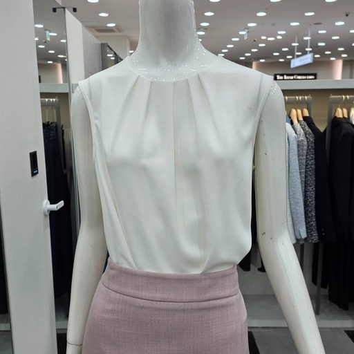 KL KGWBLQD900소프트핀턱블라우스