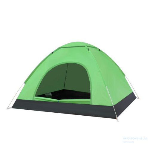 케이스 아웃도어야외 캠핑 접이식 전자동 텐트 3-4인 비치 간이 스피드 오픈 2인용 오토 텐트, 2인용 싱글 도어, 초록