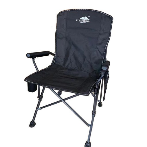 ZZJJC 휴대용 팔걸이 야외 접이식 캐주얼 등받이 접이 낚시 의자 캠핑 바비큐 비치의자 컴퓨터 의자