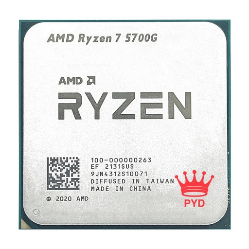 CPU,컴퓨터씨피유AMD Ryzen 7 5700G R7 3.8GHz 8 코어 16 스레드 65W CPU 프로세서 L3 = 100-000000263 소, 한개옵션0