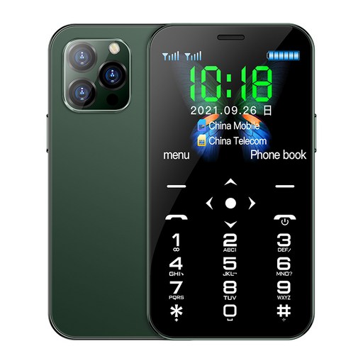 SOYES D13 미니 핸드폰 듀얼 SIM 900mAh Type-C 인터페이스 4G LTE 블루투스 SOS 소형 휴대폰