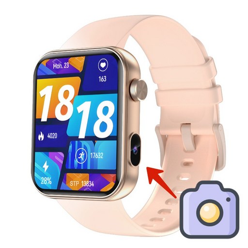 스마트워치로 블루투스 시계 촬영 가능 방수 스포츠 시계 1.91인치 다이내믹 비디오 워치 다이얼 512M 오버사이즈 메모리 블루투스 통화휴대전화 카메라 미리보기