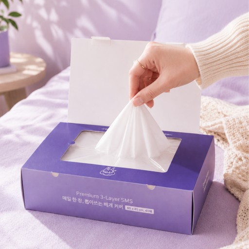 슬립래빗 뽑아쓰는 일회용 베개커버 40매