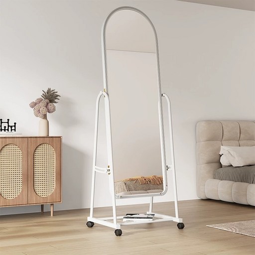 원트두 전신거울 이동형 거치 스탠드 수납 전신거울 1600