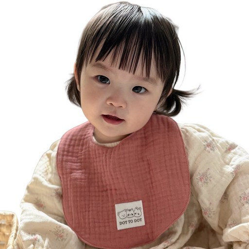 돗투돗 백화점라인 레인보우 6중거즈 턱받이 매장동일상품