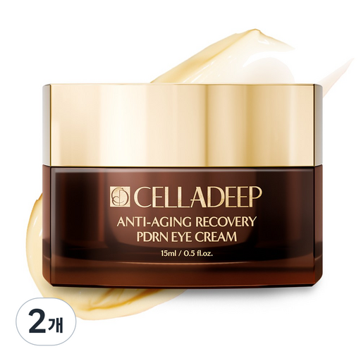 셀라딥 탄력 주름 개선 PDRN EGF 눈가주름개선 아이크림, 2개, 15ml