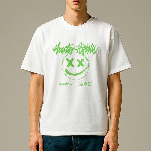 몬스터리퍼블릭 스마일 파스텔 그린 티셔츠 8142