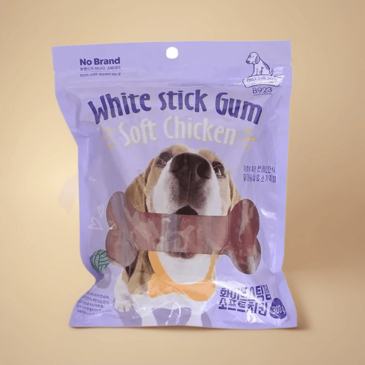 노브랜드 화이트 스틱 껌 소프트치킨 300g 강아지 간식 담백한