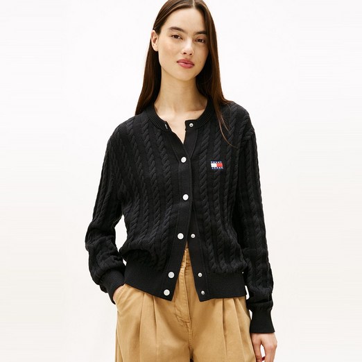 타미힐피거 에센셜 케이블 가디건 T32G0KCD10TWT2BDS