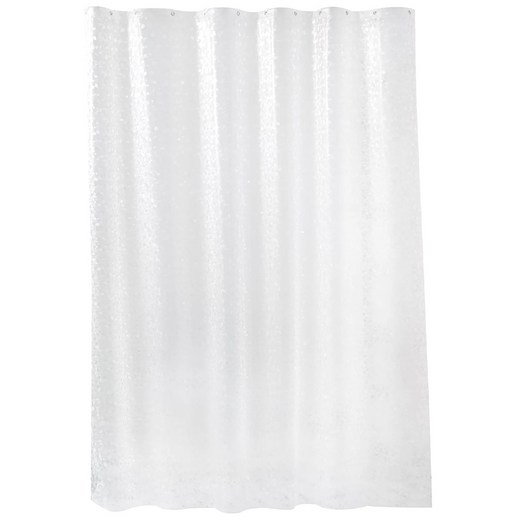 투데이리빙 페블 방수 샤워 커튼 곰팡이 오염 방지 욕실 가림막 가리개 무타공 다용도 화장실 장식  커튼링 12개 포함