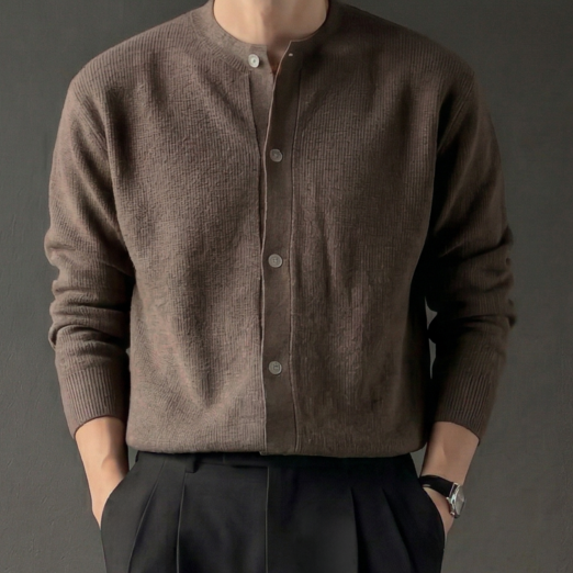 네로즈 남자 크롭 봄 가디건