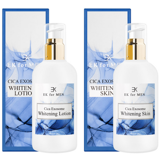 이케이포맨 시카엑소좀 화이트닝 2종세트 남성 스킨 로션 신제품 미백 기미 잡티 피부톤 개선 진정 보습 프리미엄 기능성 천연제품