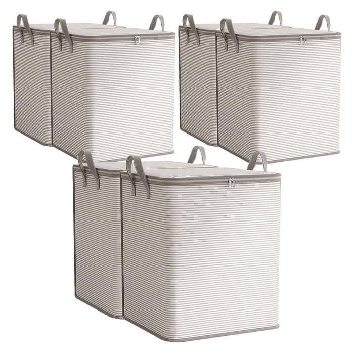 조이베리 대용량 이불 다용도 정리함, 그레이, 6개