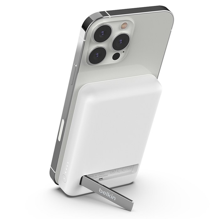 벨킨 5000mAh 맥세이프 마그네틱 무선 충전 보조배터리 스탠드