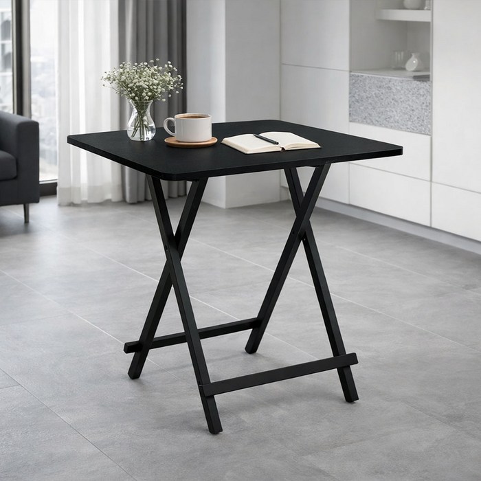 가구느낌 철제 폴딩 홈접이식 테이블 800 x 600 mm