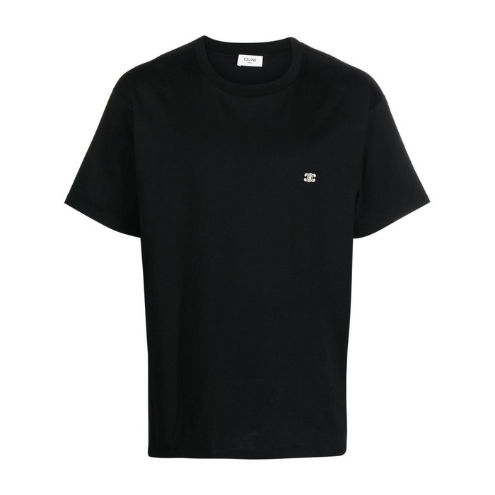 셀린느 로고 자수 티셔츠
