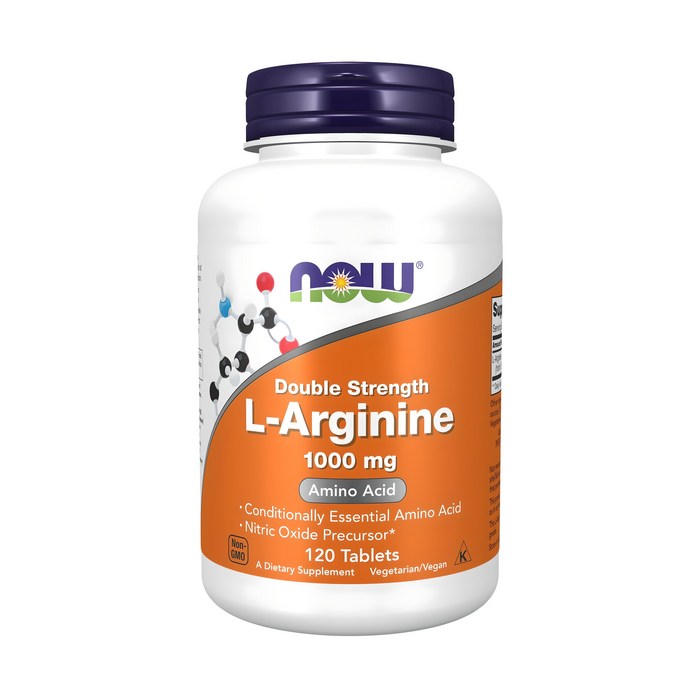 나우푸드 더블 스트랭스 L아르기닌 1000mg 타블렛, 120정, 1개