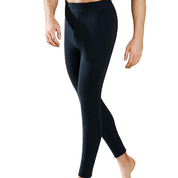 SUBUTAI 남성 겨울 울 실크 기모 레깅스 타이즈