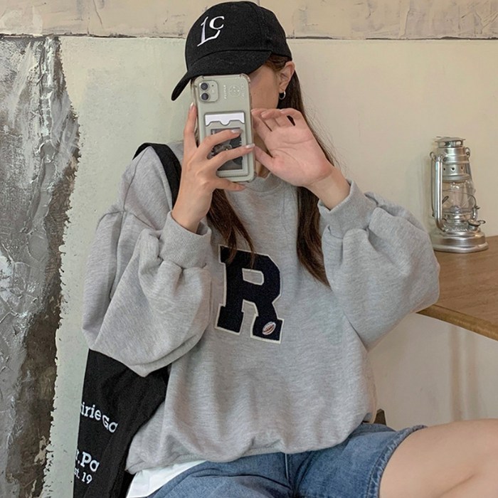 코마드 R 오버핏 캐쥬얼 맨투맨 긴팔 UTO565