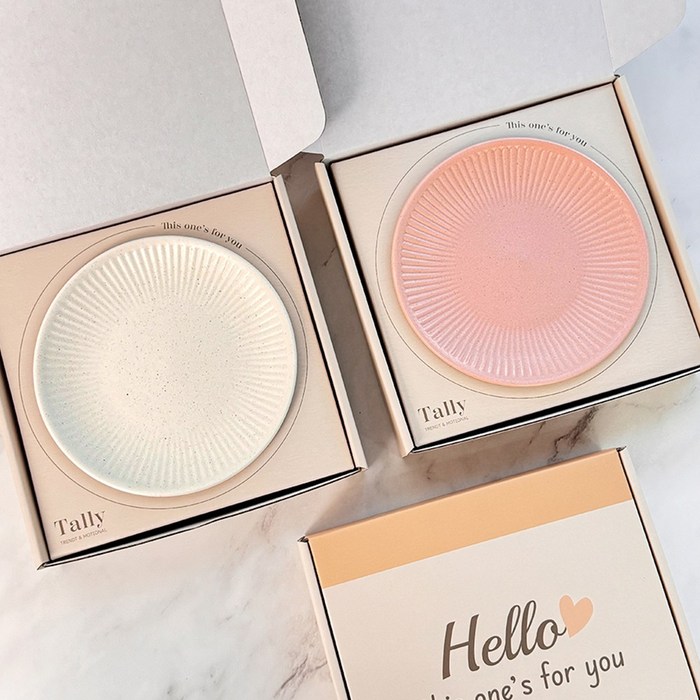 국산 플레이팅 디저트 접시 선물세트 답례품