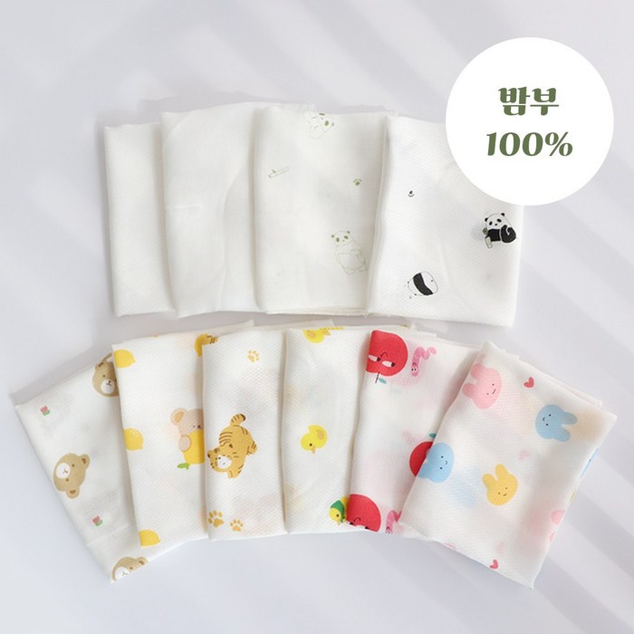 코코자네 밤부100 아기손수건 10장세트  20장세트 국내제조 무형광 출산준비손수건 밤부거즈손수건 뱀부가제손수건 정말보드라워서 한번쓰면 다른손수건못씁니다., 화이트, 22개