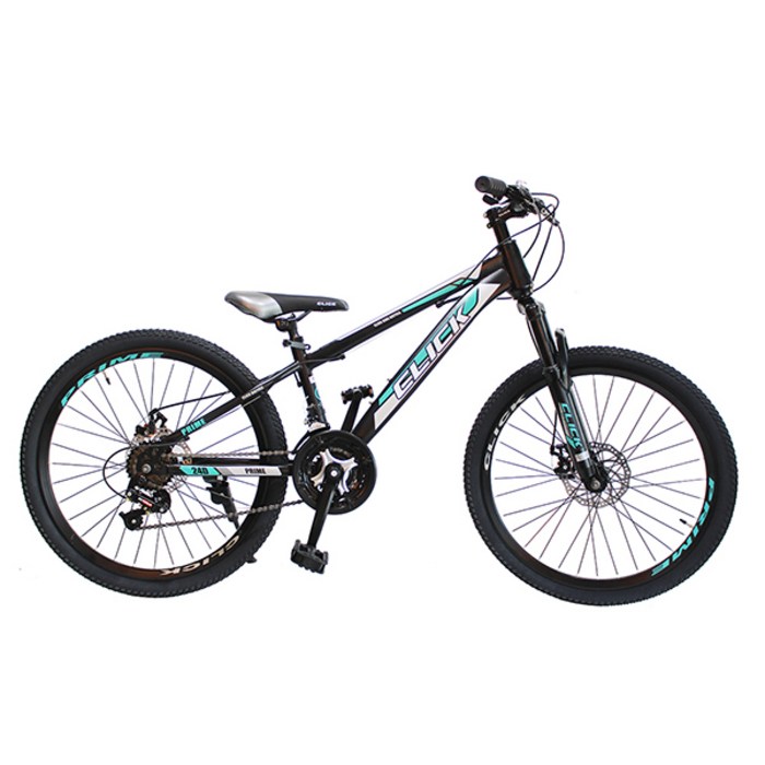 클릭 MTB 자전거 프라임 디스크브레이크 시마노 21단, 24인치 블랙민트, 1개, 170cm