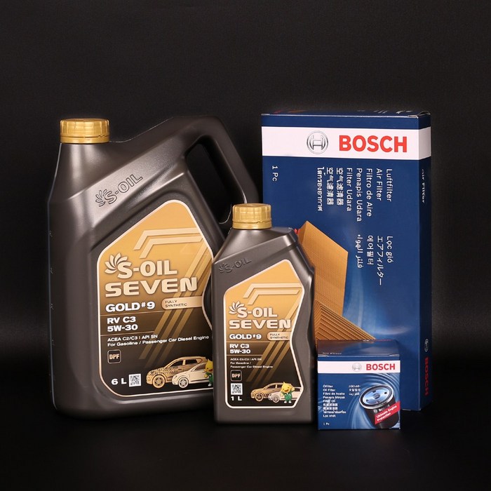 싼타페DM 엔진오일 세트 세븐골드O0096A2445