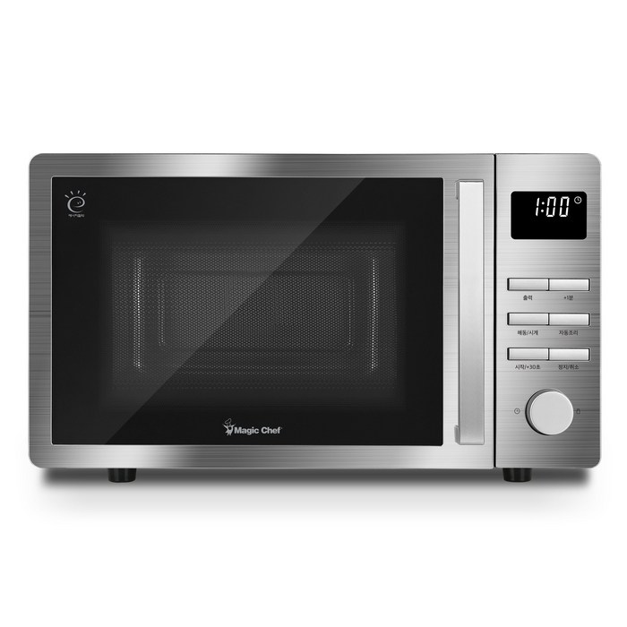 매직쉐프 올 스텐 무회전 25L 대용량 플랫 전자레인지 MMWWC25TES, MMWWC25TES