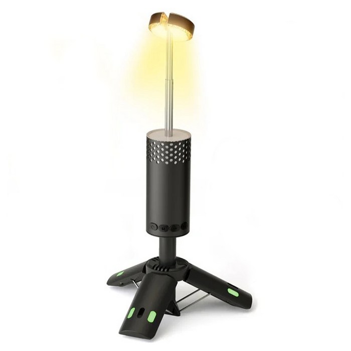 컨퀘스트 충전식 자석 랜턴 3단 캠핑 조명, 1개, 다크