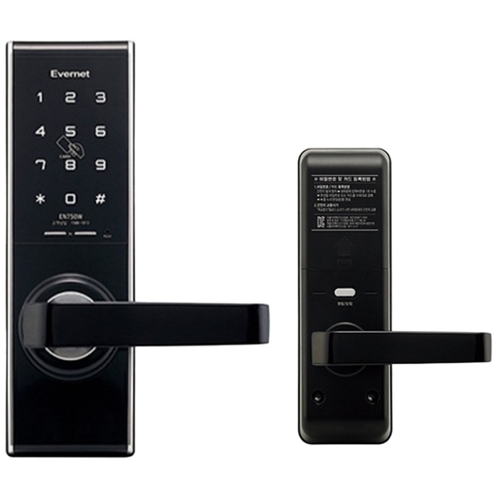 안전하게 목문용 EN750WN 번호전용 손잡이도어락 자동잠김 번호키, EN750WN, 고객직접설치