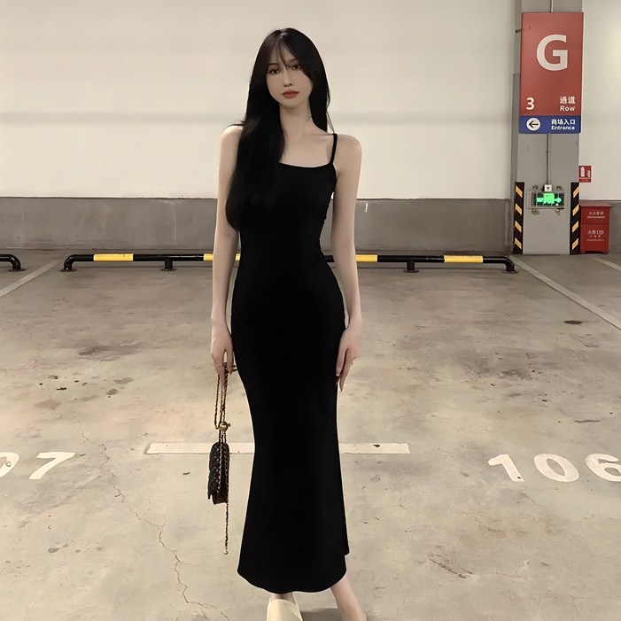 피어니스트 스트립 나시 머메이드 롱원피스 피어니스트 스트립 나시 머메이드 롱원피스