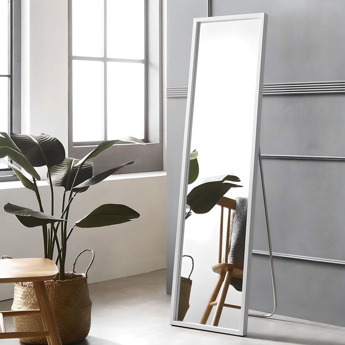 투에스 국내 제조 시그니쳐 전신거울, 화이트