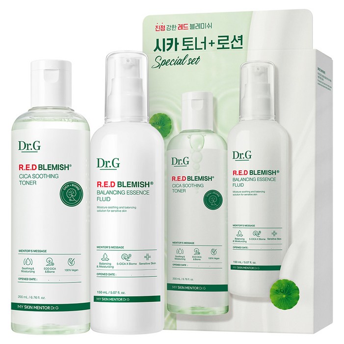 닥터지 레드 블레미쉬 시카 토너 200ml  로션 150ml 세트