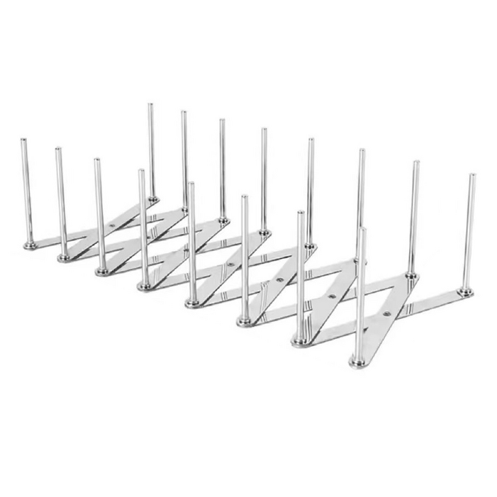 코히모 길이조절 접이식 다용도 식기 건조대 43 x 13 x 7.2 cm 4W409, 1개, 스텐, 1단