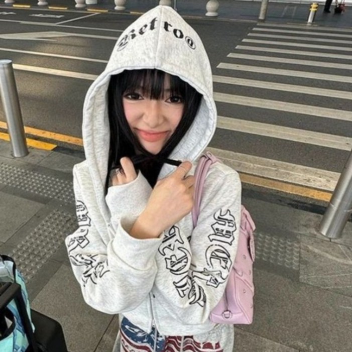 피어니스트 에픽 사이드 프린트 후드 집업