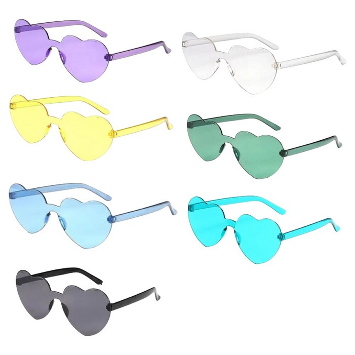 마다꾸미 별하트 파티안경 7종 세트 하트