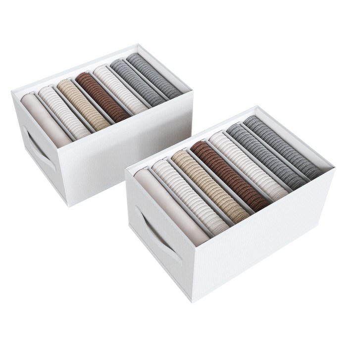 하비티 접이식 칸막이 의류 정리함 36x25x20cm