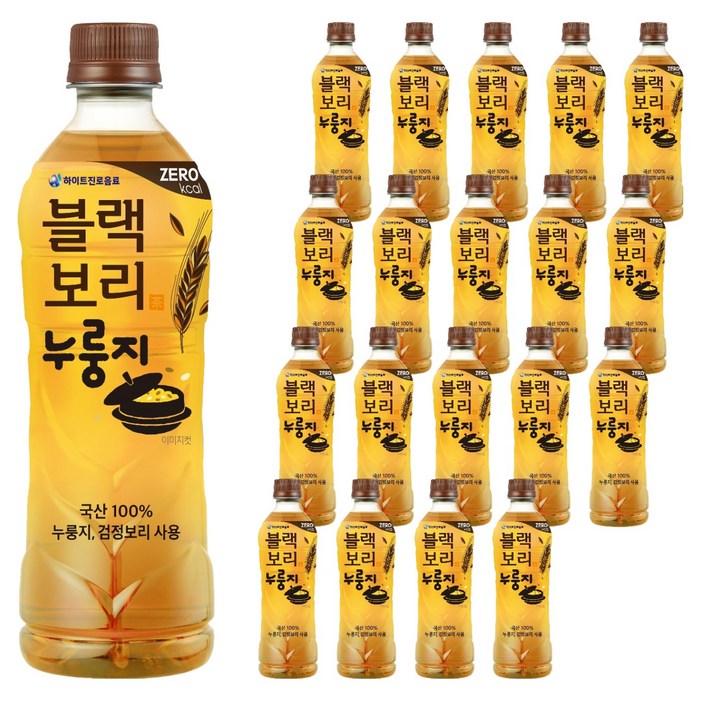 하이트진로 블랙보리 누룽지 음료, 520ml, 20개
