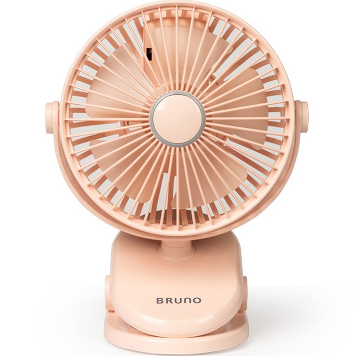 BRUNO 무선 미니 클립팬 선풍기, BCF2117P, 핑크